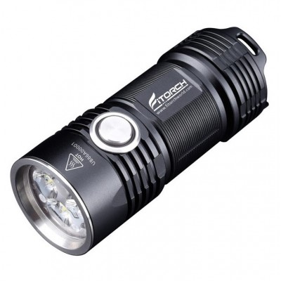  Φακός LED Fitorch P25 3000lm Υψηλής Φωτεινότητας Μαύρος